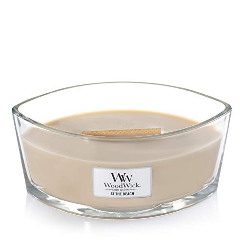 WoodWick Ellipse Vela Aromática, Beige (At the Beach), 453g