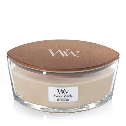 WoodWick Ellipse Vela Aromática, Beige (At the Beach), 453g