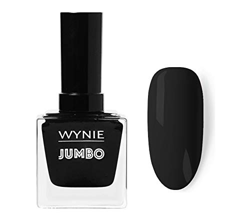 WYNIE JUMBO Nail Polish 048 - Esmalte de Uñas Secado Rápido Larga Duración tamaño Jumbo tono Negro - 14ml