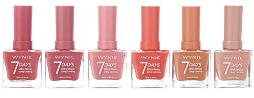 WYNIE JUMBO Nail Polish Pack 09 - Esmalte de Uñas Secado Rápido y Larga Duración en tamaño Jumbo pack Love Nudes - 15 ml - 6 unidades