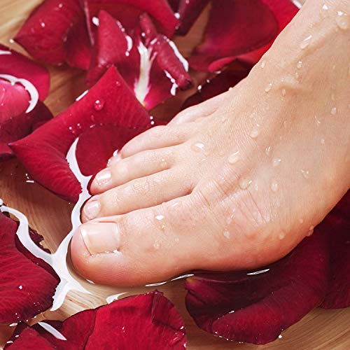 XCOZU 100 Gramos Pétalos de Rosa Naturales Real Secos Pétalos para Baño Pies Boda Confeti DIY Accesorios de Manualidades