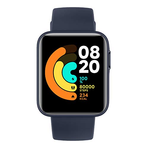 Xiaomi Mi Watch Lite - Reloj inteligente , GPS, control frecuencia cardíaca, 11 modelos de entrenamiento, Azul (Navy Blue)