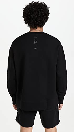 Y-3 Men's Logo Crew Sweatshirt, Black, M