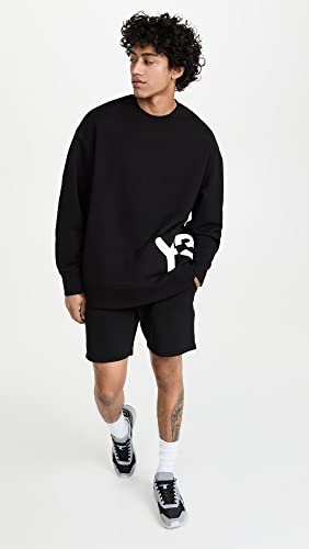 Y-3 Men's Logo Crew Sweatshirt, Black, M