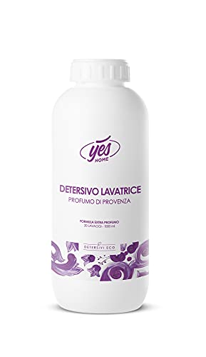 YesHome - Detergente para lavadora ecológico, Perfume de Provenza, 1 litro, 20 lavados, biodegradable al 90 %, vegano 100 %, sin productos químicos nocivos