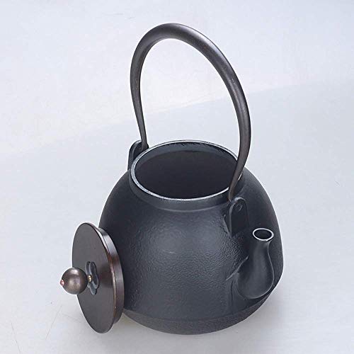 YINGGEXU Juego de té Hierro Fundido Hierro Fundido Japonesa del Hierro Fundido Pot Pot Manual Hierro Hierro Botella Caldera de té Conjunto Inicio Olla Grande Olla de Cobre Cubierta 1.3L