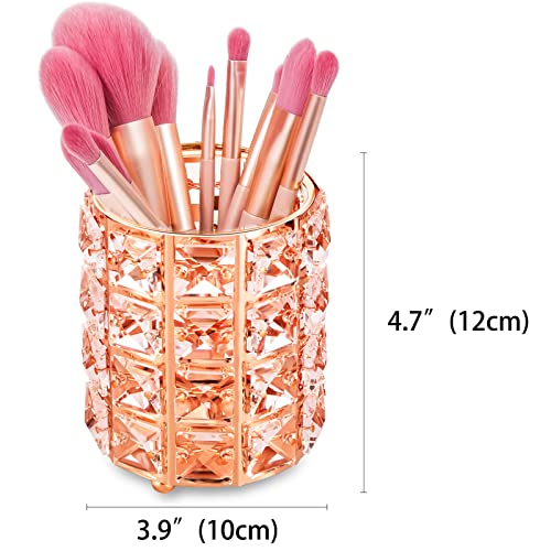 YIVIYAR Maquillaje Almacenaje Organizadores de Oro Rosa Golden Caja Organizadora Jarrones Decorativos Tocadores Regalos Para Hermanas Estuche Maquillaje Oro Rosa Objetos Decoracion Modernos(Rose Gold)