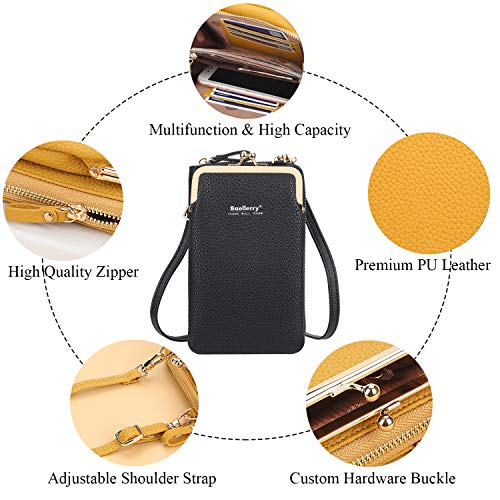 Yixuan Bolsos Bandolera para Mujer Carteras para Mujer Bolso para Telefono Movil Bolso Móvil Monederos Pequeño Bolso Bandolera Monedero Bolso Bandolera Movil con Ranura para Tarjeta y Bandolera