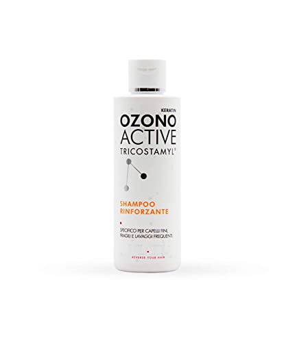 Ylato Ozono Active Champú fortalecedor – Champú fortalecedor para cabellos frágiles, finos que tienden a caerse o romperse – Con aceite ozonizado de girasol y keratina, apto para lavados frecuentes