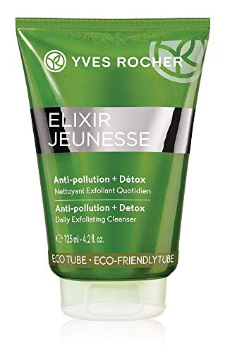 Yves Rocher Elixir JEUNESSE - Exfoliante de limpieza diario, exfoliante facial profundo, desintoxicación y limpieza, 1 tubo de 125 ml