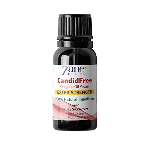 Zane Hellas Candidfree Liquid para el apoyo de Candida. Defensa de levadura. Apoyo de salud intestinal. Apoyo de salud de colon. Soporte de flora intestinal. Fórmula 100% herbal. 0.5fl.oz - 15ml