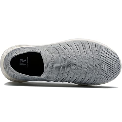 Zapatillas Casuales para Hombre Calzado Deportivo Bajas de Moda Sandalias de Verano Ligeras y Transpirables Gris 42