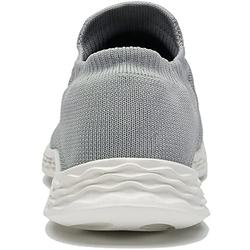 Zapatillas Casuales para Hombre Calzado Deportivo Bajas de Moda Sandalias de Verano Ligeras y Transpirables Gris 42