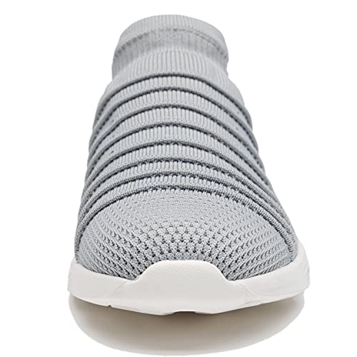 Zapatillas Casuales para Hombre Calzado Deportivo Bajas de Moda Sandalias de Verano Ligeras y Transpirables Gris 42