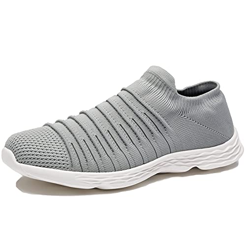 Zapatillas Casuales para Hombre Calzado Deportivo Bajas de Moda Sandalias de Verano Ligeras y Transpirables Gris 42