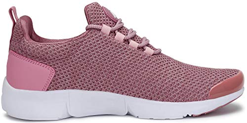 Zapatillas Deportivas Mujer Antideslizante Running Zapatos Gimnasio Transpirables Liviano Sneakers Ser 4 Rosa 37 EU