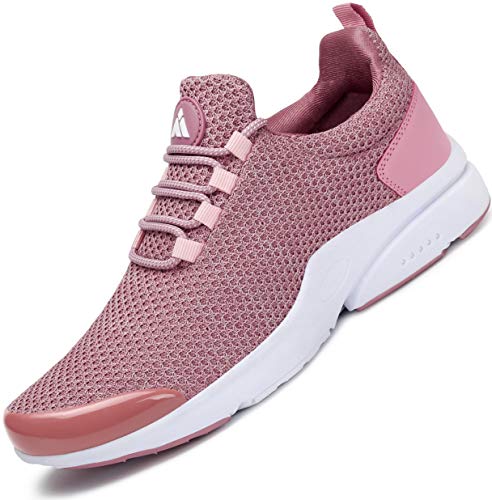 Zapatillas Deportivas Mujer Antideslizante Running Zapatos Gimnasio Transpirables Liviano Sneakers Ser 4 Rosa 37 EU