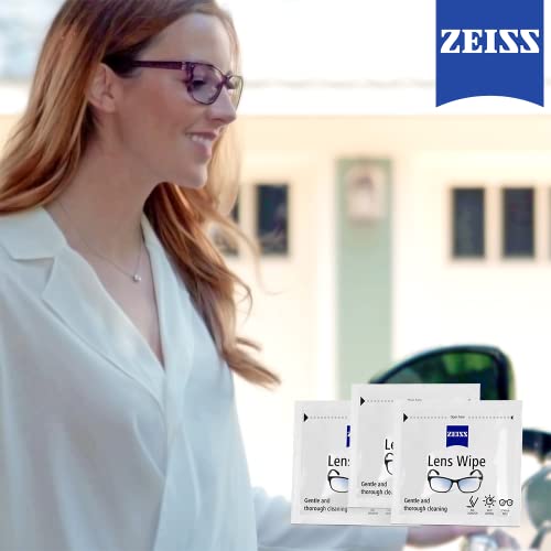 Zeiss Toallitas Limpiadoras para Lentes - Toallitas para Limpiar todo tipo de Lentes, Gafas, Móviles, Pantallas o Cámaras sin Arañazos, Secado Rápido, 200 Packs Individuales