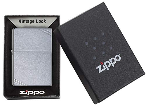 Zippo Vintage Mechero, Metal, Street Chrome, 3.5x1x5.5 cm