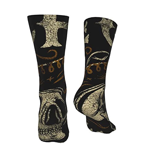 zsst Calcetines Para Mujeres Hombres Calavera Chingon Dark Ankle Calcetines Casual Crew Athletic Crew Calcetines