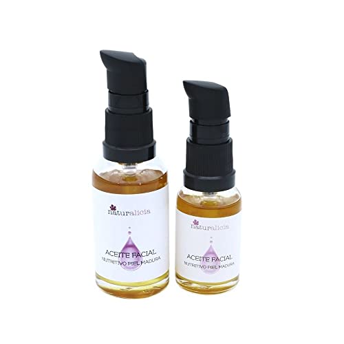 15ml Sérum Facial Nutritivo Antiedad, Aceite Facial, Vitamina E, Orgánico, Bio, Vegano, Natural,Antiarrugas, para Piel Madura, Propiedades Regenerantes, Reafirmantes y Equilibrantes