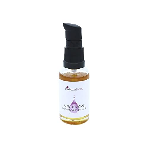 15ml Sérum Facial Nutritivo Antiedad, Aceite Facial, Vitamina E, Orgánico, Bio, Vegano, Natural,Antiarrugas, para Piel Madura, Propiedades Regenerantes, Reafirmantes y Equilibrantes