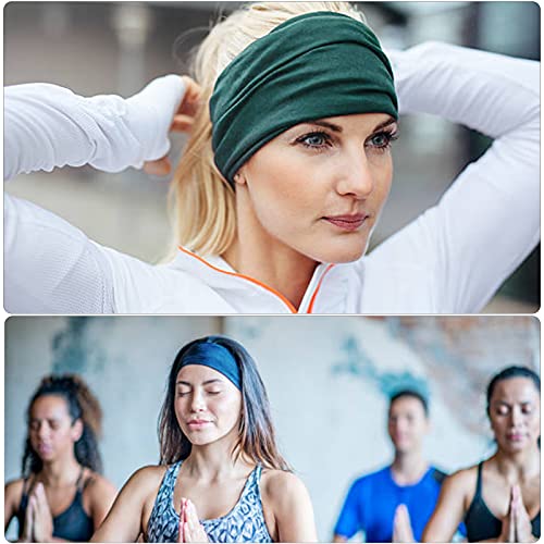 8Pcs Cintas Pelo Mujer Anchas Diademas Yoga Turbantes Mujer Elásticas Pañuelos Pelo Cabeza Mujer Bandas para el Cabello para Yoga Cintas Deporte Mujer Fitness Lavar Tu Cara