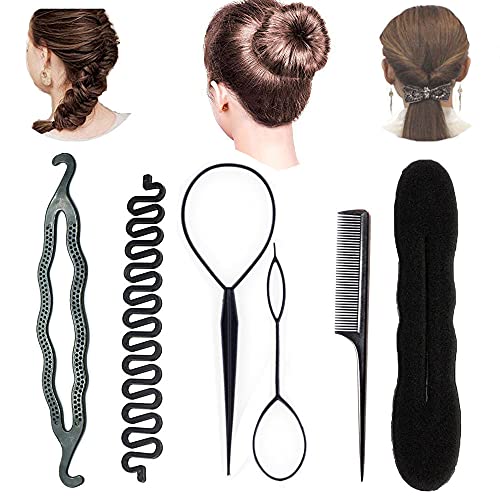 Accesorios de Peinado, Set de peinado, Set de accesorios para el cabello para Diseño de Espuma para Niñas Mujeres con pelo DIY