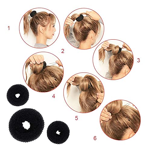 Accesorios de Peinado,25 Piezas Peinados utensilios,Herramientas Accesorios Hacedor Braid Cabello Trenzado Peinado Clip Herramientas para Diseño de Espuma para Niñas Mujeres con pelo DIY