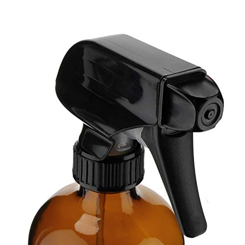 Afufu Pulverizador Cristal, Vaporizador Spray, Botella Pulverizador con Gatillo, Botes Spray Vacios para Aceites Esenciales, Limpieza, Plantas(2 x 500mL)