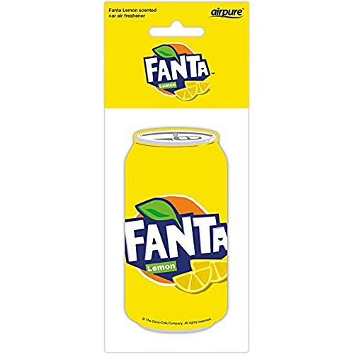 airpure FANTA Lemon CAN ambientador de coche por Airpure, refresca el aire interior del vehículo, ambientadores para hombres y mujeres, aroma fresco, CC-PC-FL-327