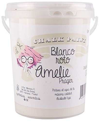 Amelie Prager 1000-02 Pintura a la Tiza, Blanco Roto, 1 l