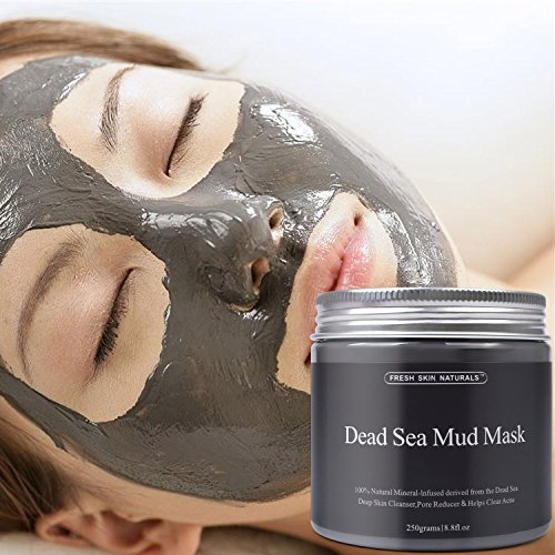 Arcillas Faciales, Máscara de barro del Mar Muerto para el tratamiento facial , 100% natural y orgánica, Reduce Poros, Acne, Piel Muerta, Espinillas, Hidratar Piel, Producto Organico Mineral, 250g