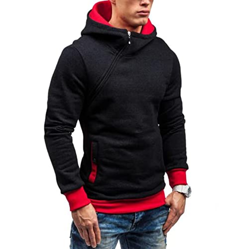 BABQ-HTRS Sudadera con Capucha para Hombre Chaquetas con Cremallera Completa Estampado de Agusta-Mv Jersey con Capucha Ligero Suéter-C||2XL