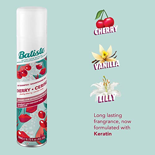 Batiste Cherry Dry Shampoo Champú, Fresh, 200 Mililitros