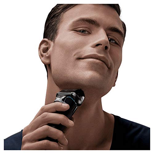 Braun Series 5 Afeitadora Eléctrica Hombre, Máquina de Afeitar Barba, Recortadora de Precisión para Uso en Seco y en Mojado, Recargable, Inalámbrica, 5197 S, Negro