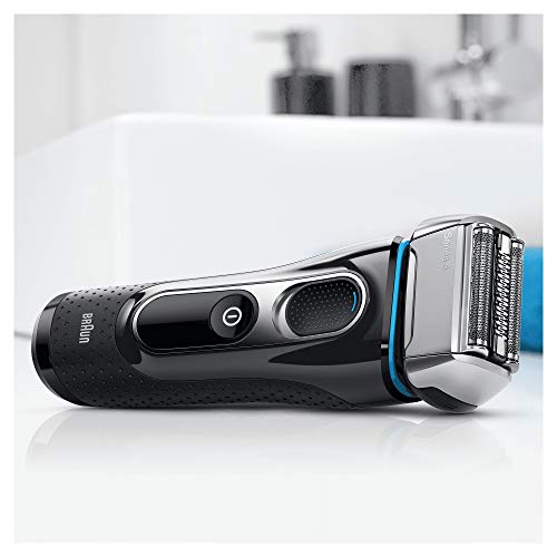 Braun Series 5 Afeitadora Eléctrica Hombre, Máquina de Afeitar Barba, Recortadora de Precisión para Uso en Seco y en Mojado, Recargable, Inalámbrica, 5197 S, Negro