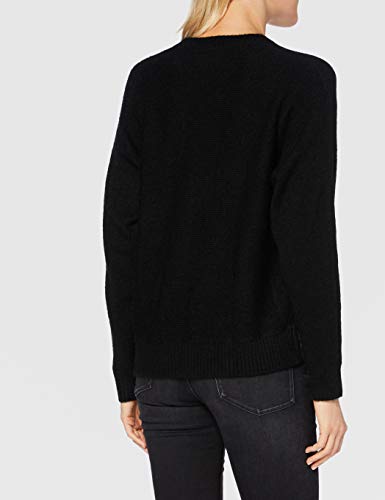 Calvin Klein Logo Banana Sweater Suéter, CK Black, M para Mujer