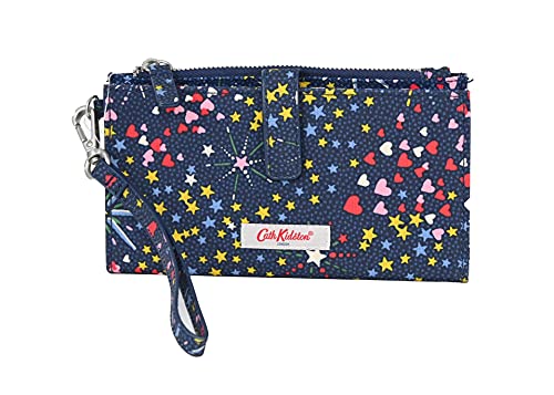 Cath Kidston Midnight Stars - Cartera para teléfono con diseño de estrellas, color azul marino