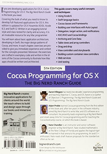 Cocoa Programming for OS X: The Big Nerd Ranch Guide (Big Nerd Ranch Guides)