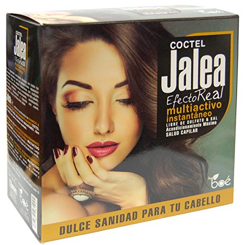 Coctel Jalea Efecto Real de Boe. Set de Champú sin sulfatos de 315ml y mascarilla sin sulfatos de 285g. Jalea real para el cabello, sin parabenos con seda hidrolizada, vitaminas y minerales