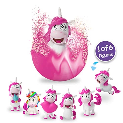 CRAZE INKEE Pack 3 Bombas de Baño Infantiles de Unicornios con Regalo Sorpresa figurita de Unicornio. para Bañera o Piscina 29428