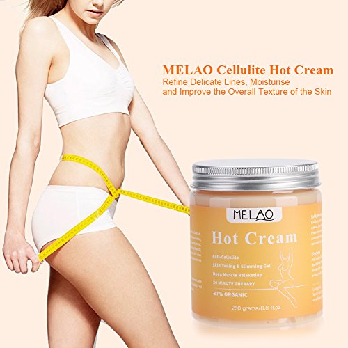 Crema adelgazante anticelulitis en caliente con celulitis gel de masaje crema de quemadura de grasa Masaje firme su piel Reducir la apariencia de la celulitis 250g