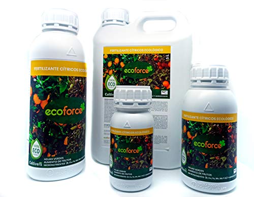 CULTIVERS Fertilizante Cítricos Ecológico de 5 L. Abono Líquido Hojas más Verdes y Aumenta del Tamaño Fruto. Abono 100% Natural