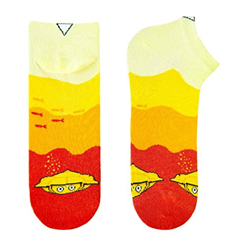 cup of sox SP-350 Calcetines de Colores, Orange, 41-44 Unisexo