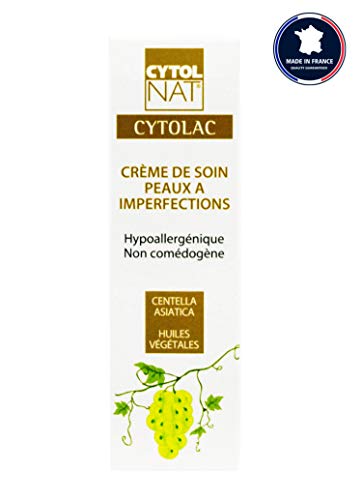 CYTOLAC® Crema Anti-Imperfecciones 50 ml – Reduce visiblemente las espinillas, puntos negros, signos de acné y piel grasa – Hipoalergénico y no comedogénico.