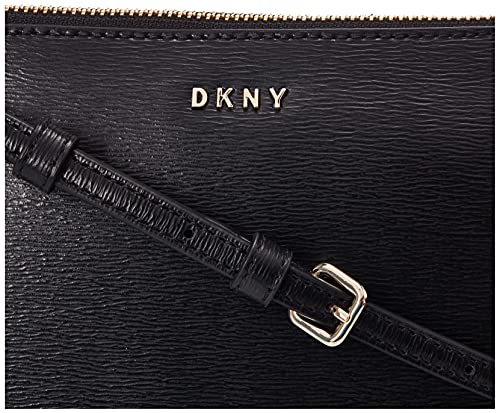 DKNY Women's R83e3655 Crossbody, Black Gold, One Size