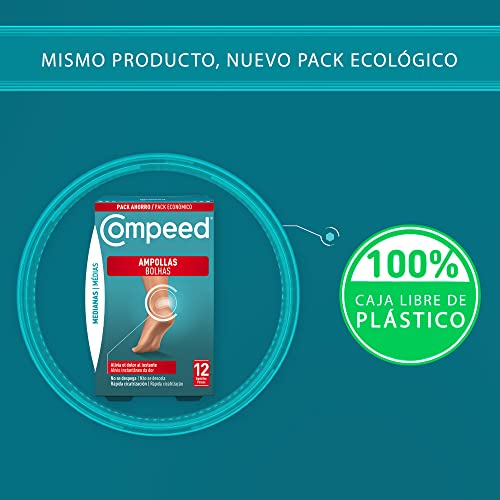 DUPLO- COMPEED Ampollas Medianas x24 (ON THE GO) - Pack de 2 - Cuidado De Pies, Alivio Del Dolor, empaquetados individualmente