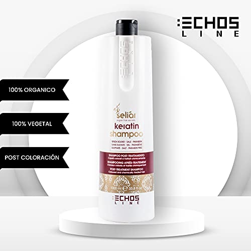 Echosline Champú Seliar KERATIN Post tratamiento keratina 1000 mL 1L