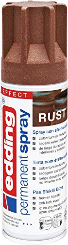 edding 5200 spray permanente - efecto óxido mate - 200 ml - pintura acrílica para pintar y decorar vidrio, metal, madera, cerámica, plástico, lienzo - aerosol, spray acrílico, spray de pintura